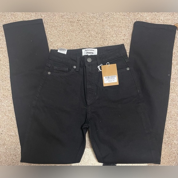R.2 - Reformation Liza Ultra High Rise Straight Jeans - Picture 3 of 5